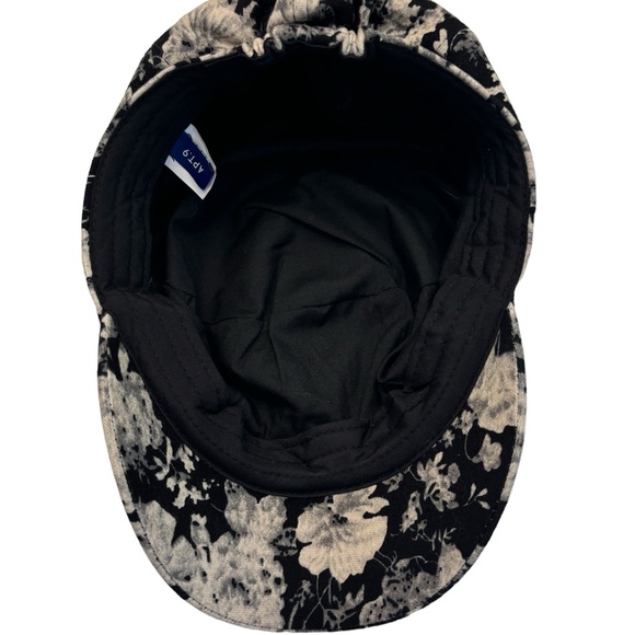 NWT Apt.9 black/white floral newsboy cap. OS - Picture 6 of 8